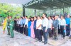 Lãnh đạo tỉnh và đại biểu dự Đại hội Đảng bộ tỉnh dâng hoa, dâng hương tại Nghĩa trang liệt sĩ quốc gia Trường Sơn